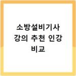 소방설비기사 강의 추천 인강 비교